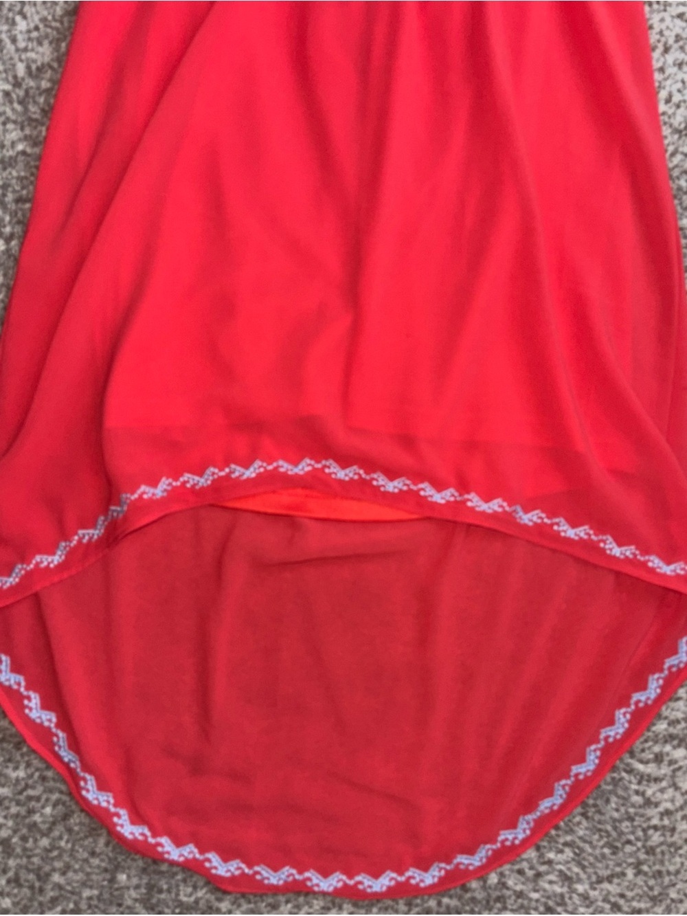 Alter’d State Coral Embroidered Hi Low Halter Dress Boho Y2K Size Small - Picture 2 of 6